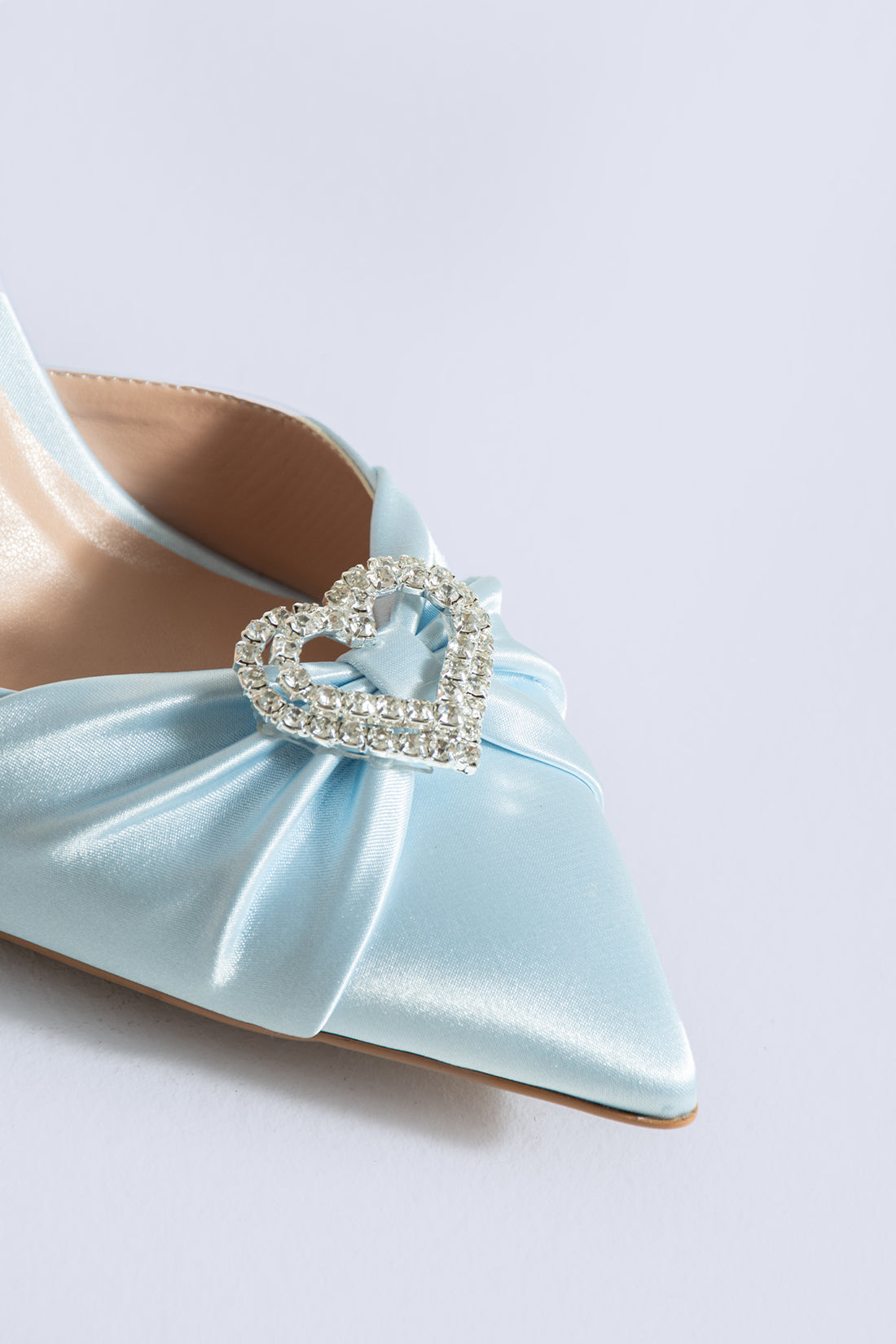 Helen Double Heart Baby Blue Pumps 80