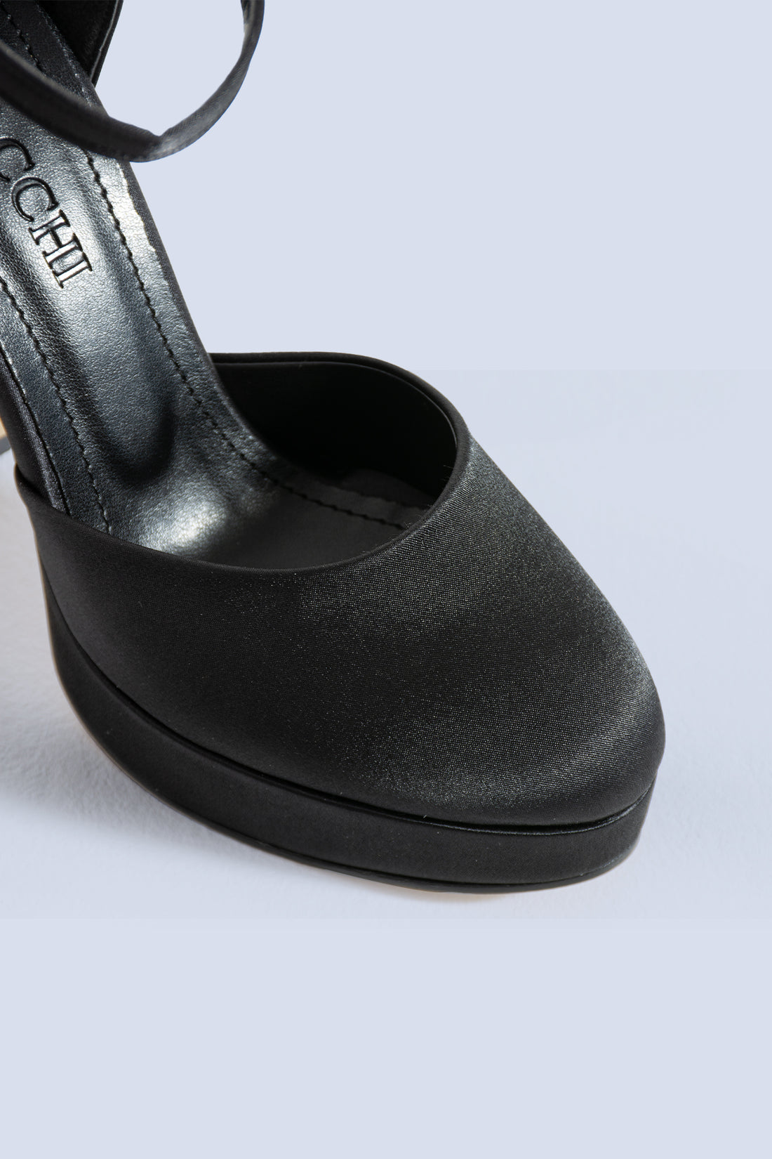 Lusso Plateau Black Pumps 120