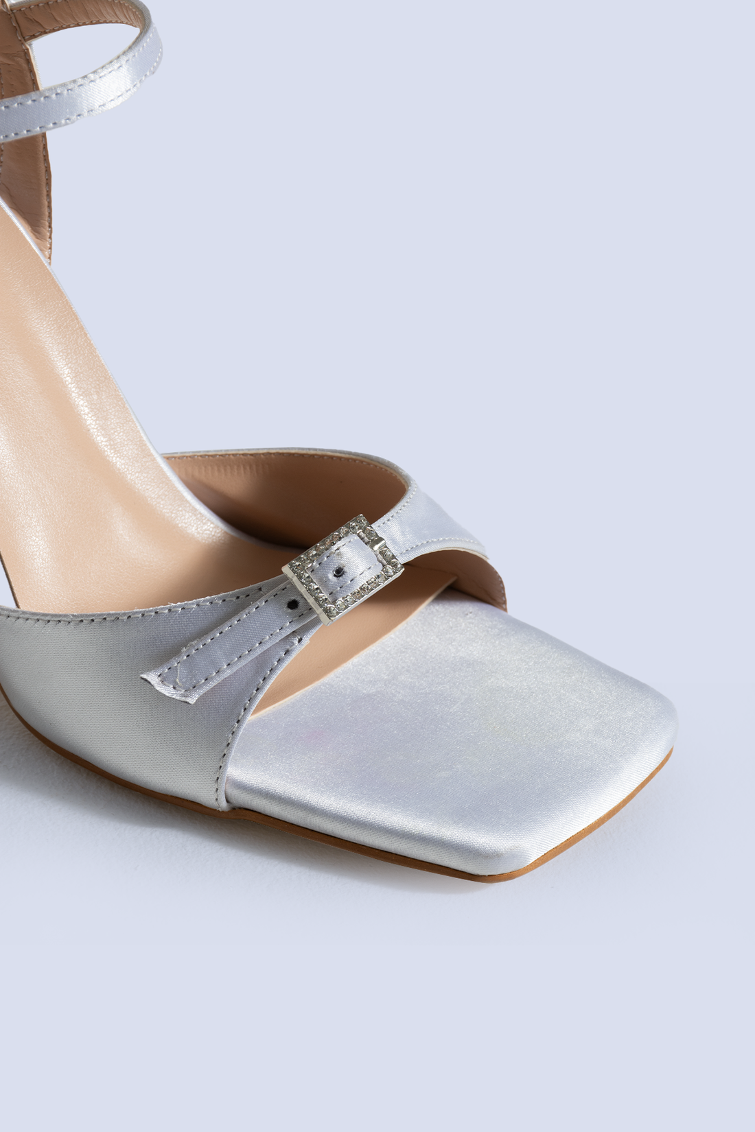 Cassia Buckled Silver Sandals 95