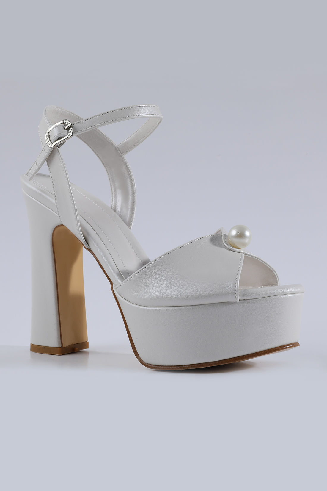 Lavinia Pearl Embellished Platform Bridal Shoes