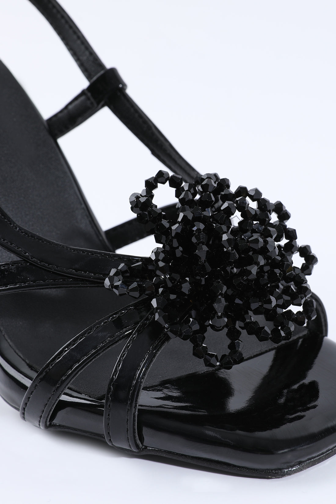 Seren Beaded Black Sandals 115