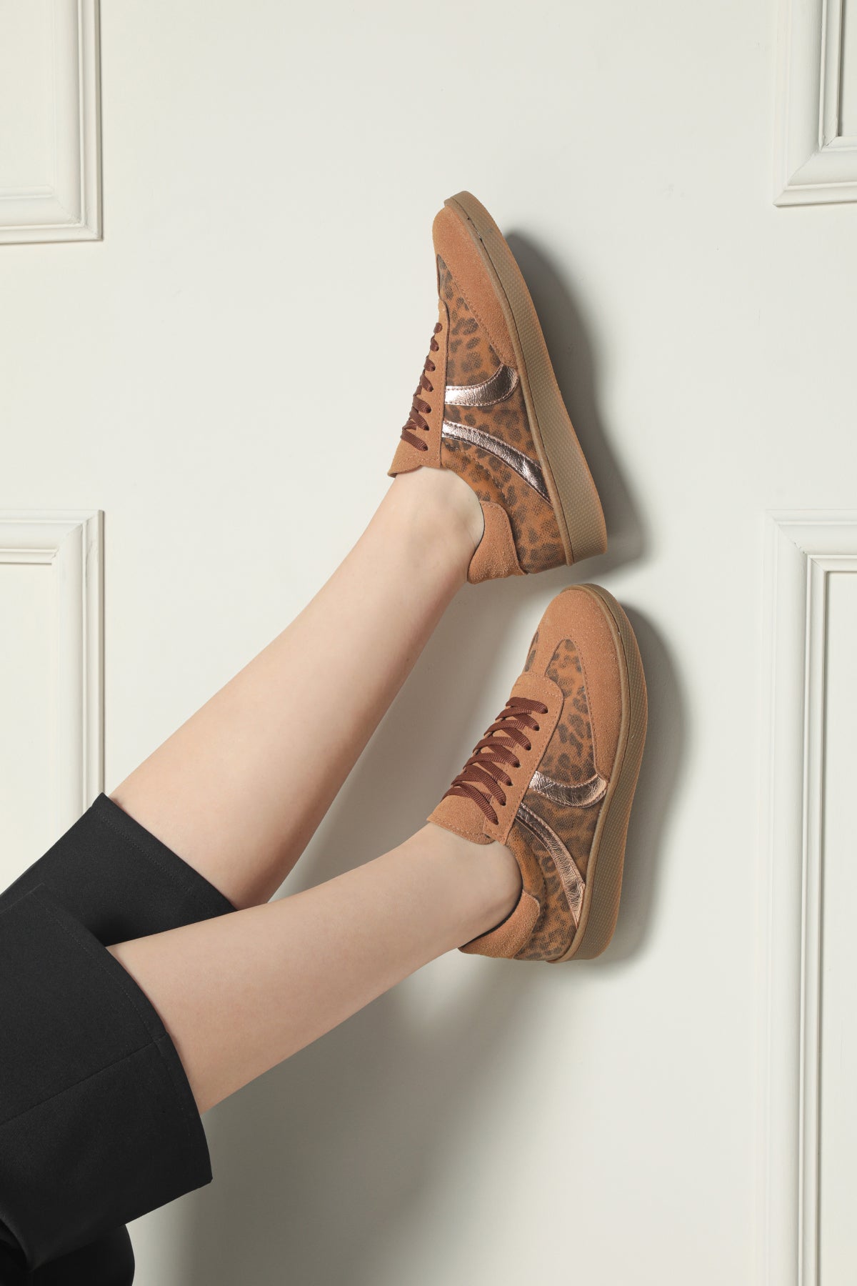 Leontina Leopard Flats