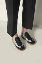 Leontina Siyah Flats