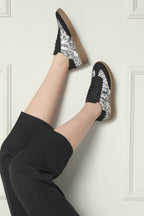 Leontina Siyah Flats