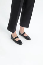 Elora Black Flats