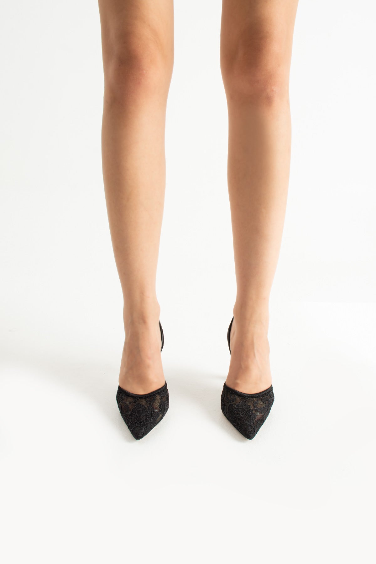 Dora Siyah Lace Sling 90