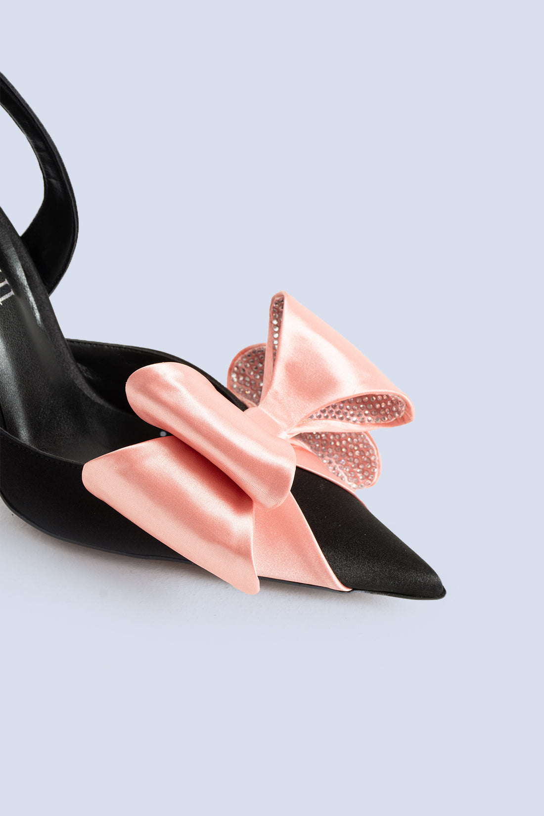 Fame Black Slingbacks 100