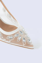 Marvella White Sling 80