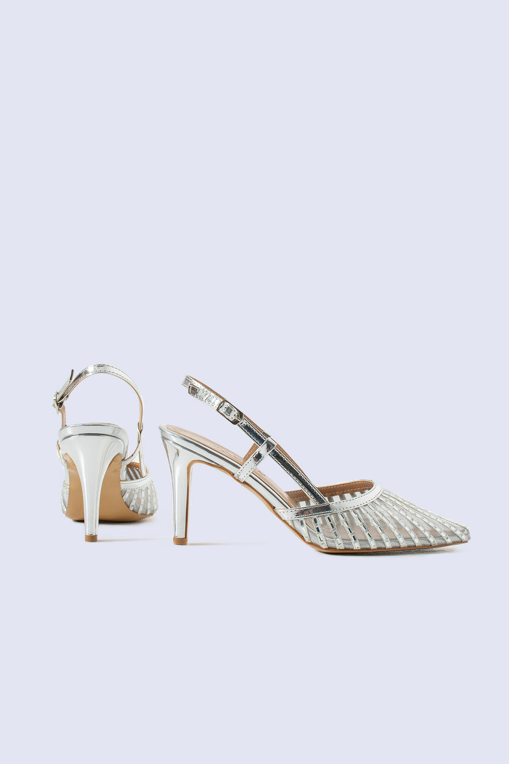 Noctis Gümüş Pumps 80