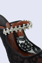 Serephine Black Mules 100