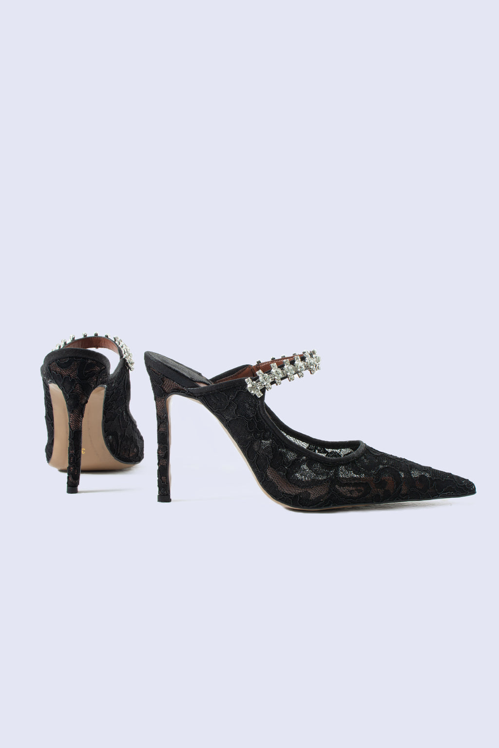 Serephine Black Mules 100