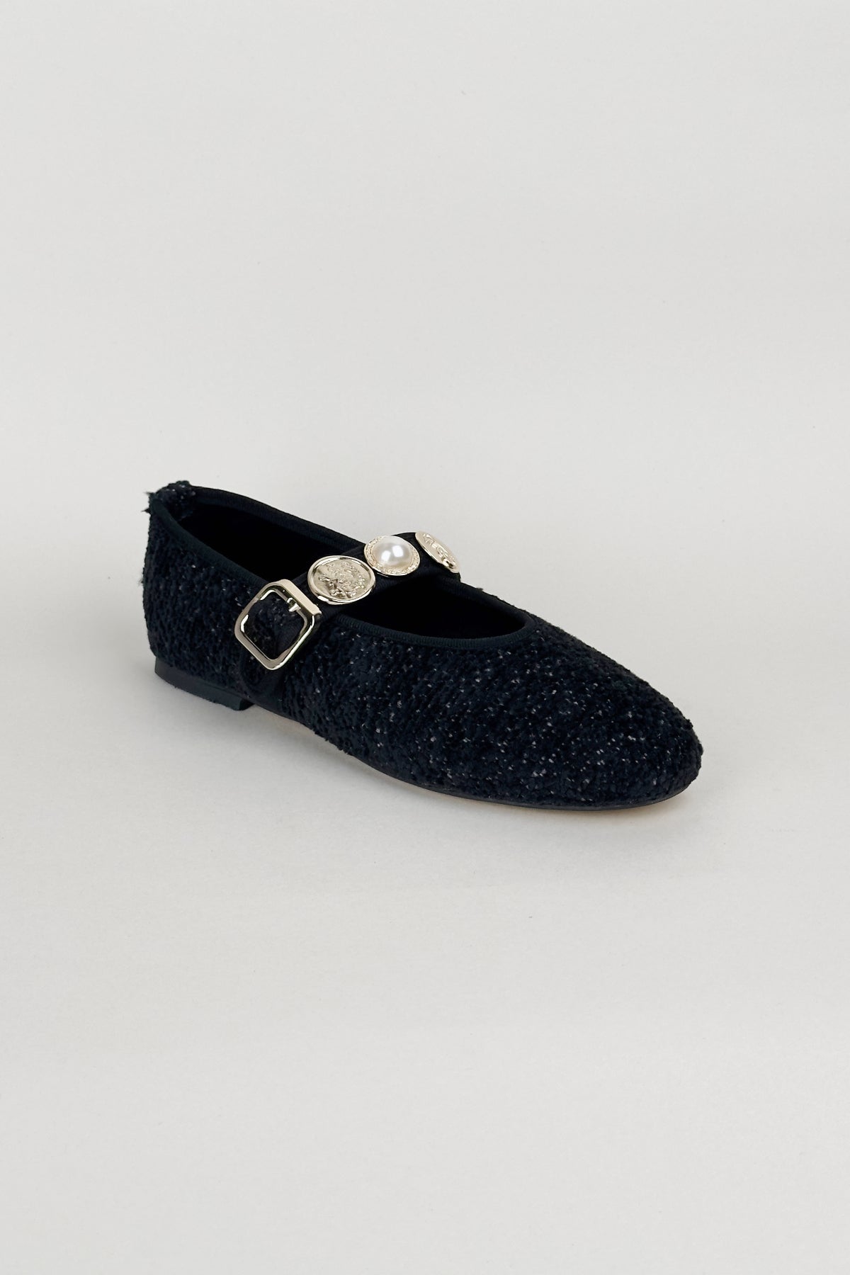 Vespera Black Flats