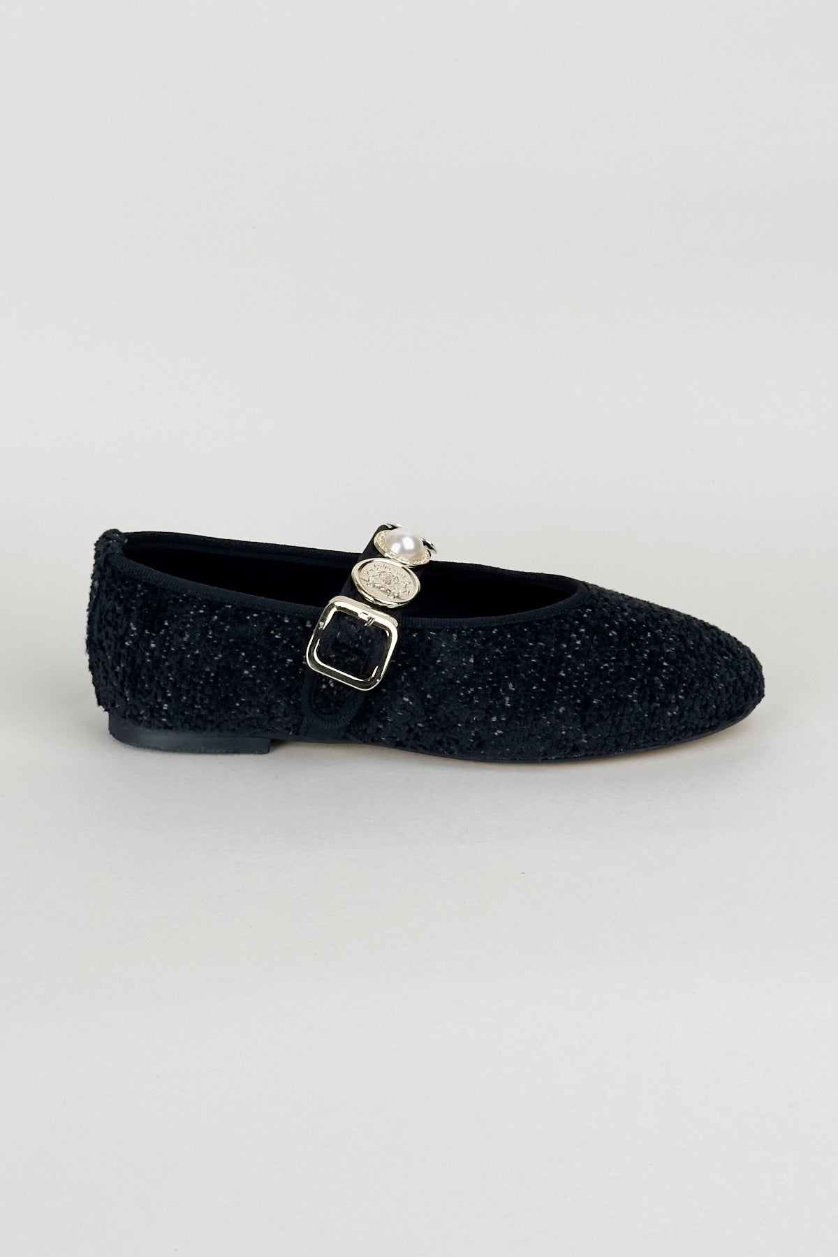 Vespera Black Flats