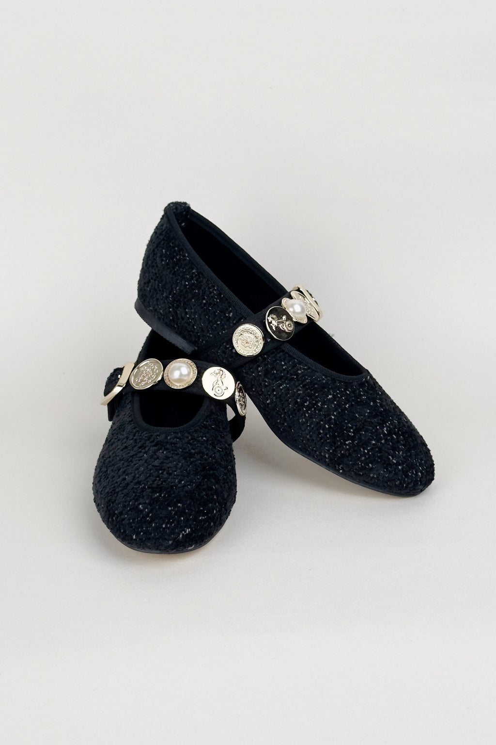 Vespera Black Flats