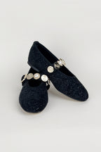 Vespera Black Flats