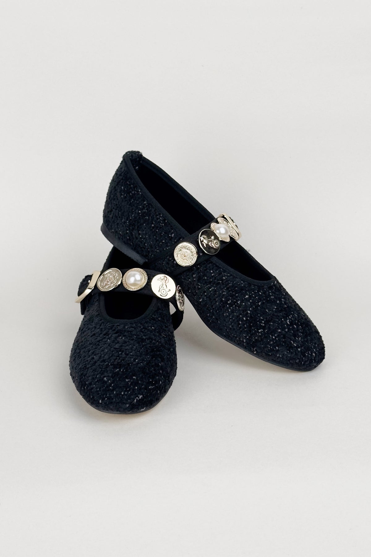 Vespera Black Flats