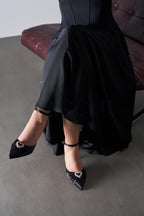Amora Siyah Pumps 100