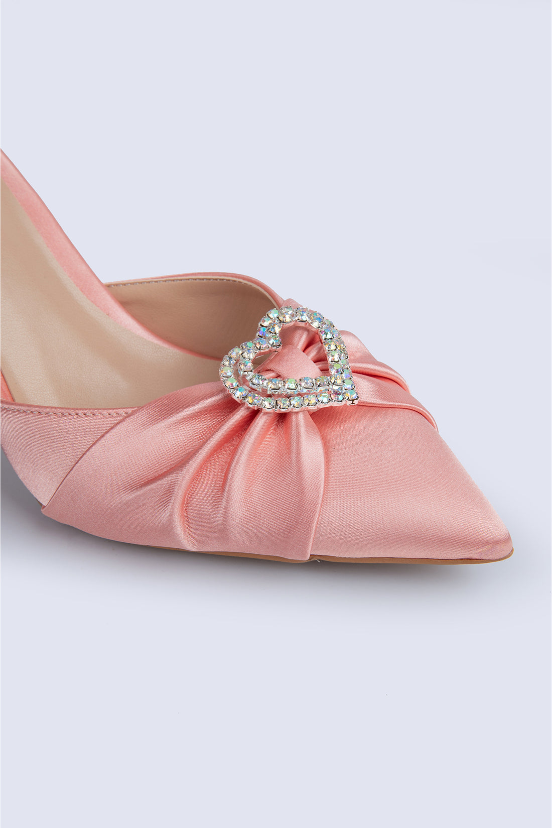 Amora Heart Detailed Powder Heeled Shoe