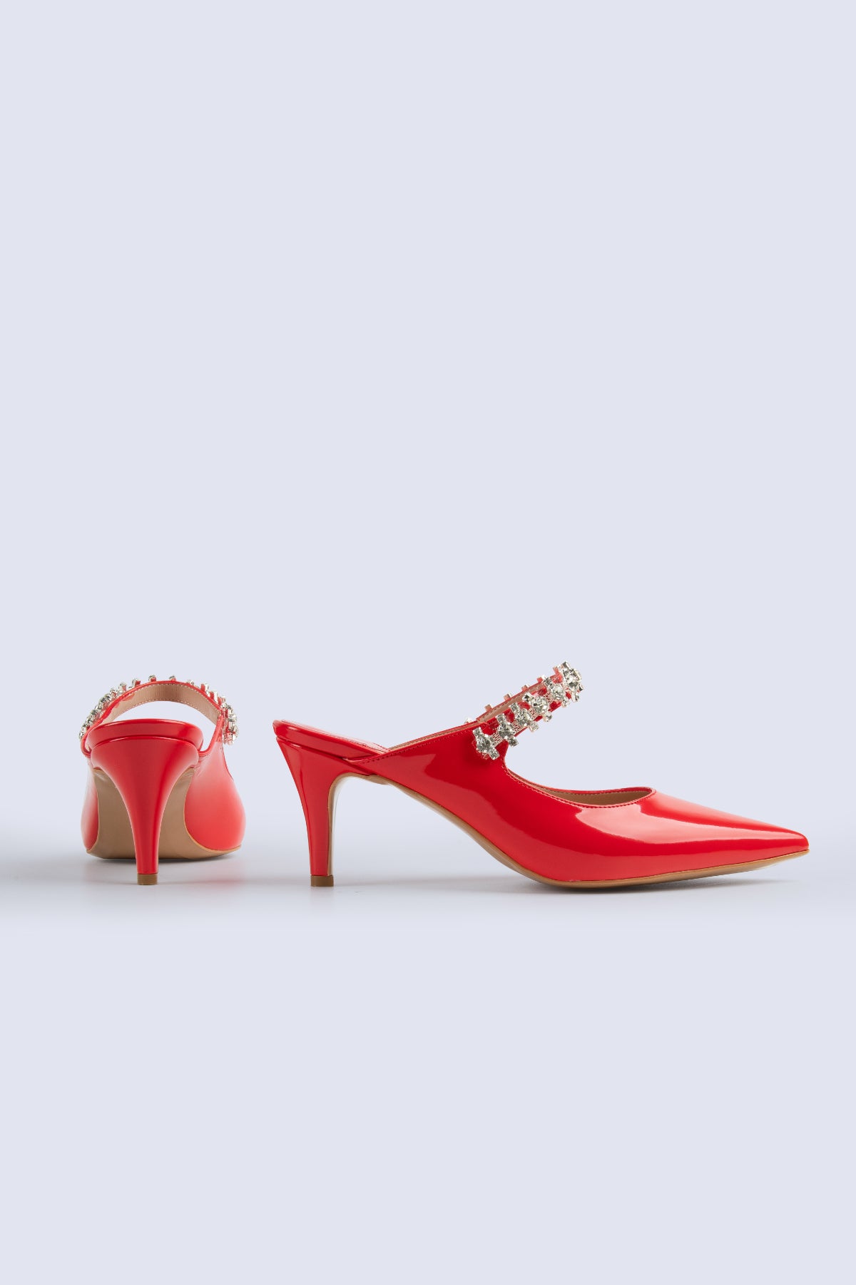 Valentina Kırmızı Mules 60